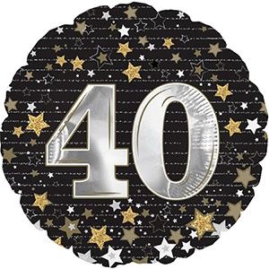 CTI Gold Stars 40 17" Foil Balloon
