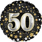 CTI Gold Stars 50 17" Foil Balloon