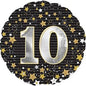 CTI Gold Stars 10 17" Foil Balloon
