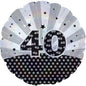 CTI Age Related '40' Dazzel 17" Foil Balloon