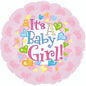 CTI Baby Girl Footsies 17" Foil Balloon
