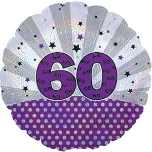 CTI Age Related '60' Dazzel 17" Foil Balloon