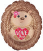 CTI I Love You Hedgehog 20"  Foil Balloon