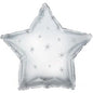 CTI Platinum Sparkle Star 17" Foil Balloon