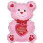 CTI Happy Valentine's Day Pink Teddy 20"