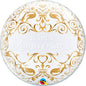 Qualatex Anniversary Golden Classic 22"/56cm Bubble Balloon