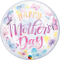 Qualatex Mother's Day Butterflies 22"/56cm Bubble Balloon