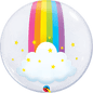 Qualatex Deco Rainbow Clouds Double Sided 24"/61cm Bubble Balloon