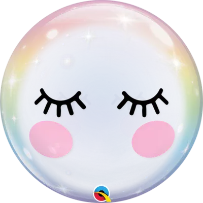Qualatex Eyelashes 22"/55cm Bubble Balloon