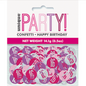 Pink, Purple & Silver Happy 16th Birthday Confetti 14g