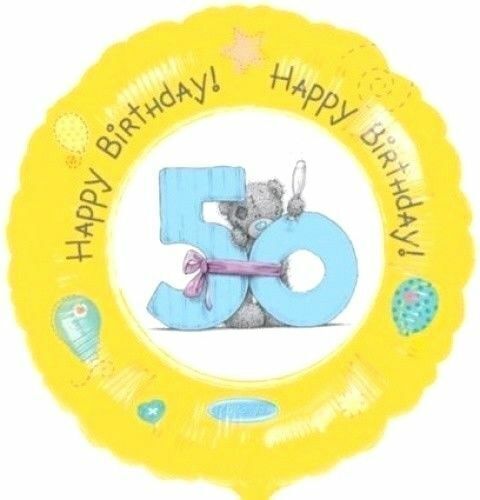 Anagram Tatty Teddy Happy 50th Birthday 17" Foil Balloon