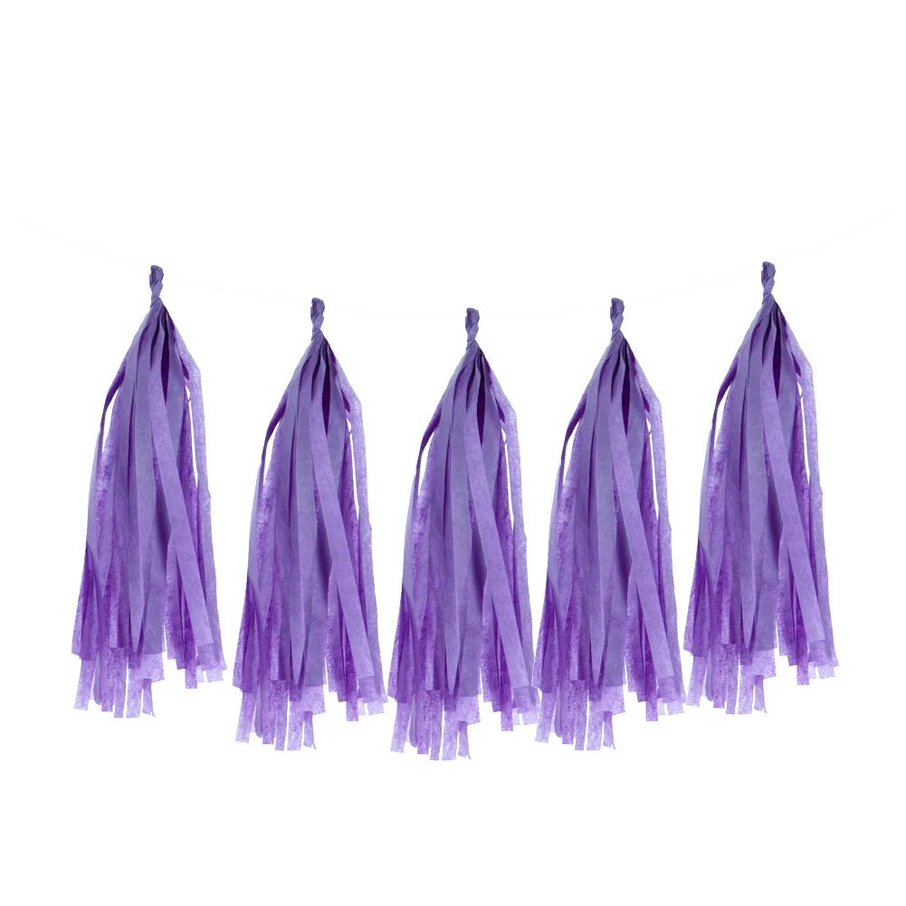 Tissue Paper Garland Tassel 5pc
