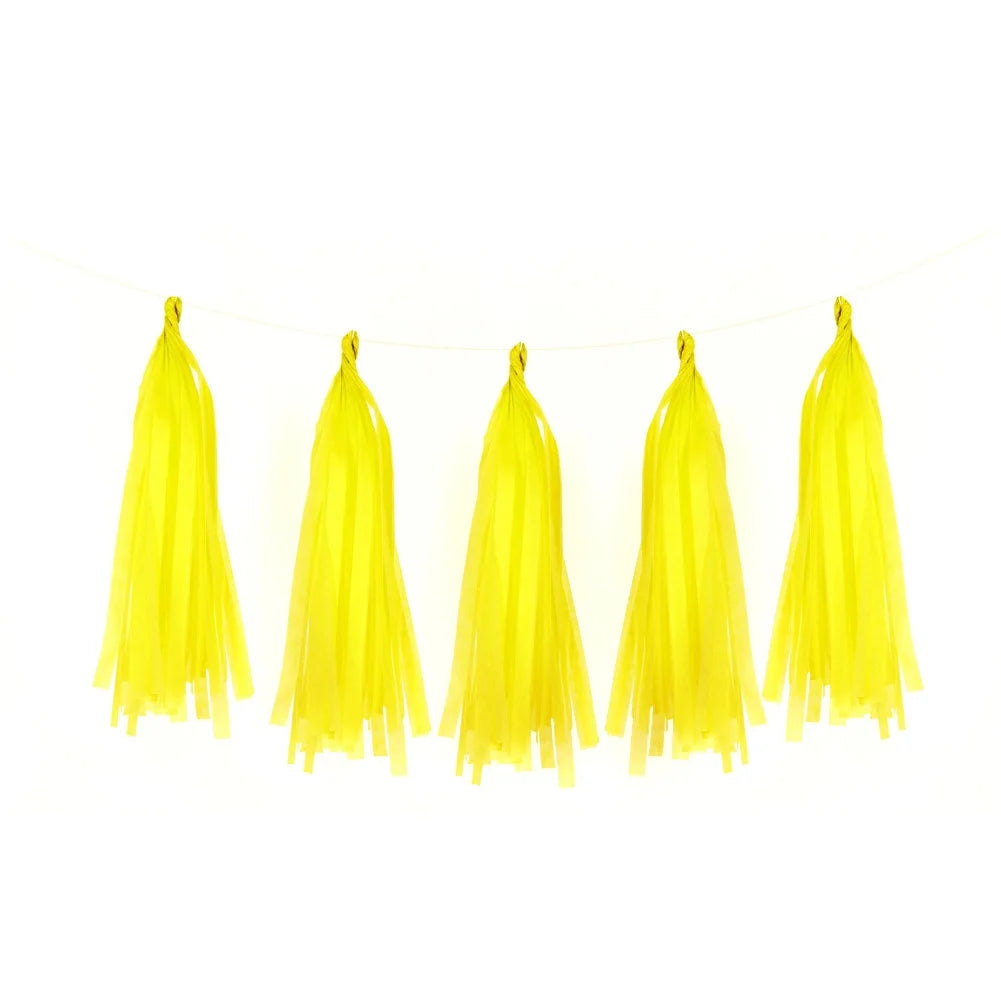 Tissue Paper Garland Tassel 5pc