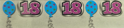 Creative Party Purple & Silver 18th Birthday Foil Garland 3m