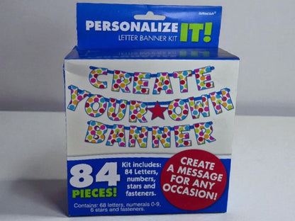 Letter Banner Kit Cabana Dot Create Your Own Banner