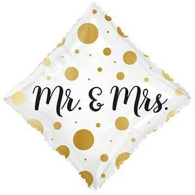 CTI Mr. and Mrs. Diamond 17" Foil Balloon