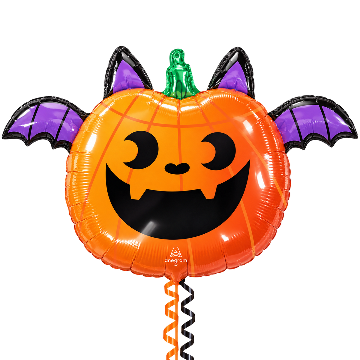 Halloween Pumpkin Bat 26" Foil Balloon – Air or Helium