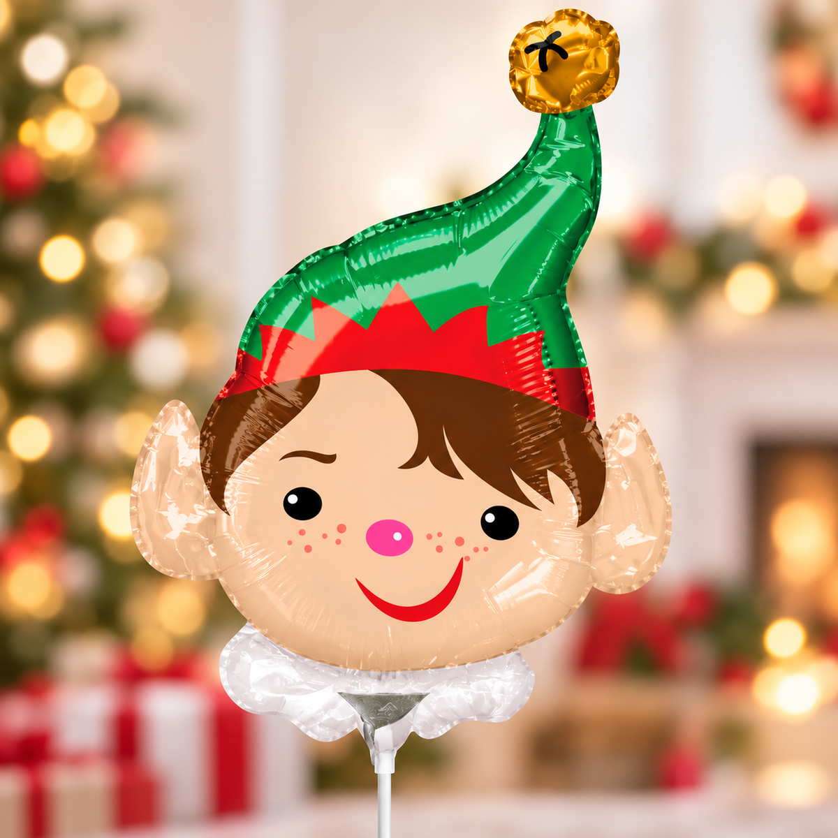 Anagram 14" Christmas Elf Foil Balloons – Pack of 5 | Air Fill Only