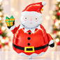 Amscan 35" Santa Claus Christmas SuperShape Foil Balloon – Air or Helium