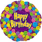 CTI Happy Birthday Smiley 17" Foil Balloon