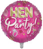 Hen party. Pink theme with attached 3d red star.
