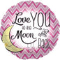 CTI Love You to the Moon - Girl 17" Foil Balloon