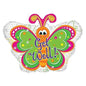 CTI Get Well Bright Butterfly 22" Foil Balloon