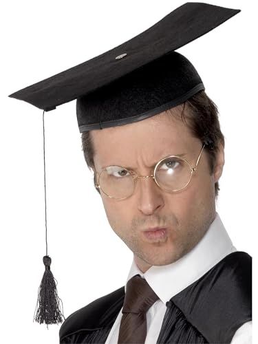 Smiffys Mortar Felt Board Hat Adult