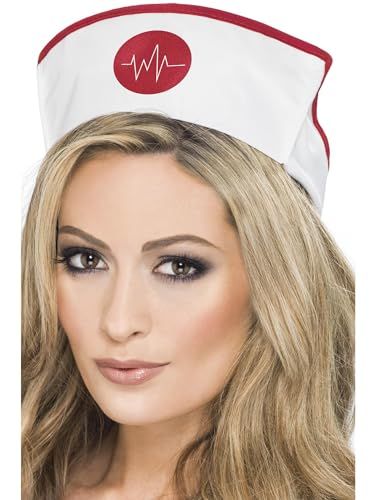 Smiffys Women's Nurse Hat One Size Fits Most Adult