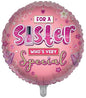 special sister Pink round shape balloon and beautiful decoration Sister characteristics