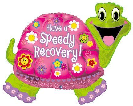 CTI Speedy Recovery Turtle Shape-A-Loon 31" Foil Balloon