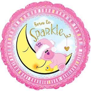 CTI Born to Sparkle Girl 17" Foil Balloon