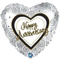 CTI Anniversary Swirls 17" Foil Balloon