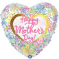 CTI Happy Mother's Day Graphic Floral 17" Foil Balloon