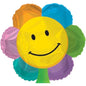 CTI Smiley Face Flower Shape 17" Foil Balloon