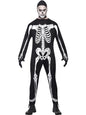 Smiffys Skeleton Costume, Black with Jumpsuit, Hood & Gloves size: M - Size 38"-40"