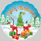 CTI Merry Christmas Tree Hat Gnome 17" Foil Balloon