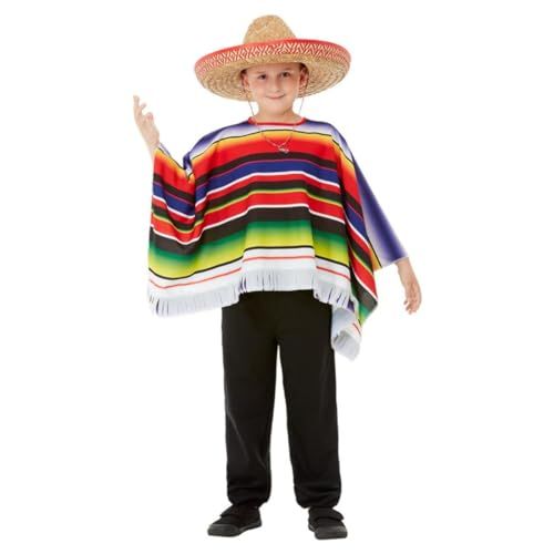 Smiffys Child Multicoloured Poncho Age