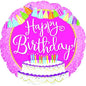CTI Birthday Tassels and Cake 17" Foil Balloon
