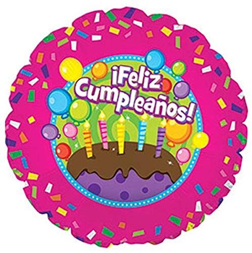 CTI Feliz Cumpleanos Birthday Cake 17" Foil Balloon