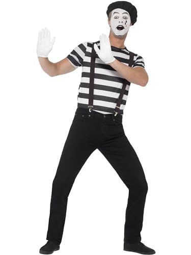 Smiffys Gentleman Mime Artist Costume size: L - Size 42"-44"