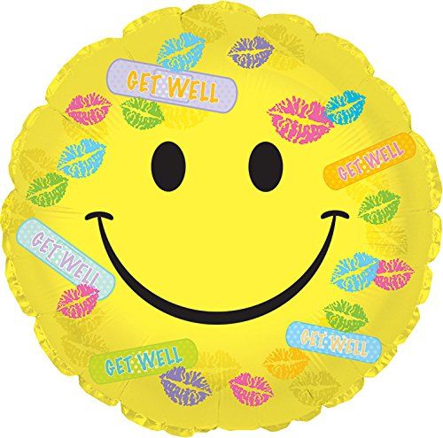 CTI Get Well Bandaids and Kisses 17" Foil Balloon