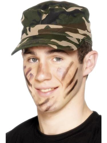 Smiffys Army Camouflage Dress Up Cap One Size