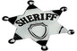 Smiffys Sheriff Star Badge, Silver Metal, 65mm, Cowboys and Indians Fancy Dress, Adult Dress Up Accessories