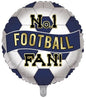 No 1 Football Fan Foil Balloon Navy & White