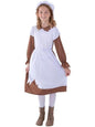 Smiffys Childrens Poor Victorian Costume White & Brown 7-9 Years