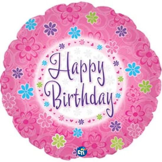 CTI Pinkish Birthday 17" Foil Balloon