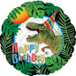 CTI Happy Birthday Party Dinosaur 17" Foil Balloon