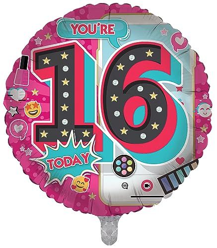 16th number with included Your big 16 number with pink theme.
