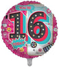 16th number with included Your big 16 number with pink theme.